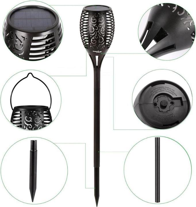 Actual product image Greenblue lamp with solar battery LED GB156 (35 lm, IP65)