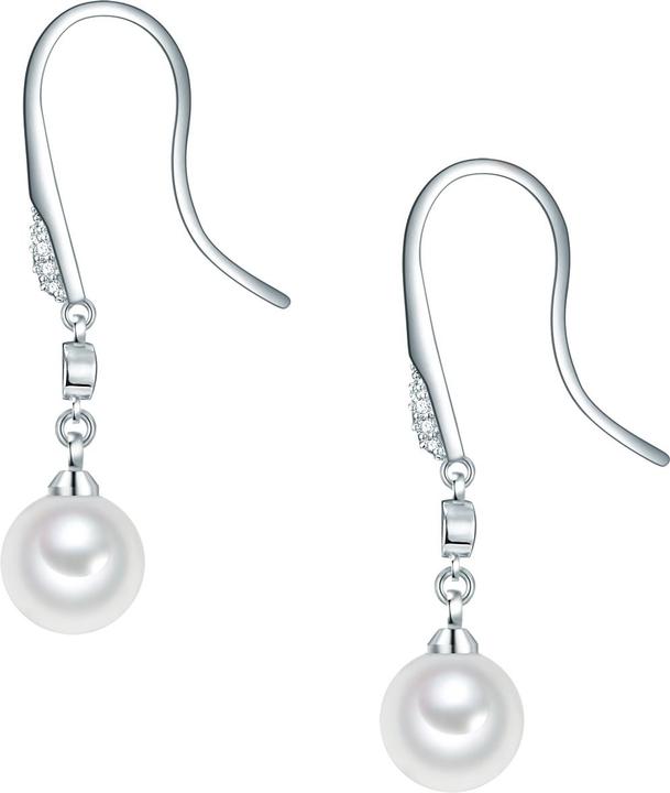 Produktbild Lulu & Jane Damen Messing Glas Muschelkernperle silber - 29641 (Messing)