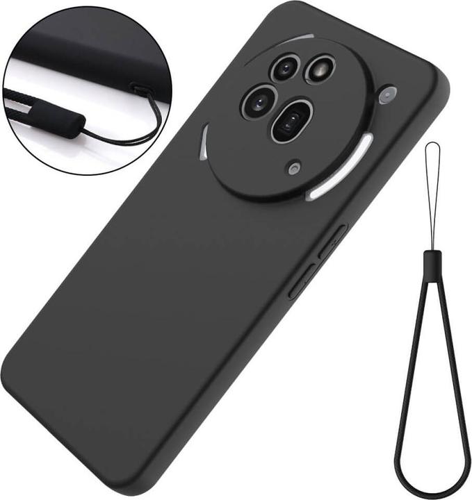 Produktbild Cover-Discount Nothing Phone (3a) Pro - Silikon Gummi Hülle mit Riemen (Nothing Phone (3a) Pro)