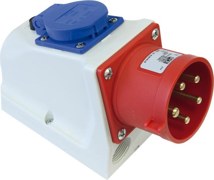 Actual product image PCE 95225-6 COMBO - Wall-mounted appliance inlet 32A 5p 6h IP44