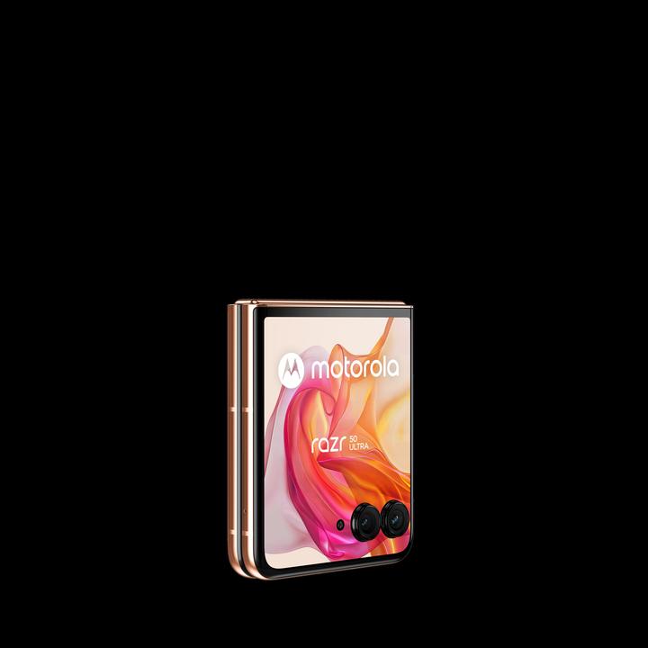 Actual product image Motorola Razr 50 Ultra (512 GB, Peach Fuzz, 6.90", SIM + eSIM)