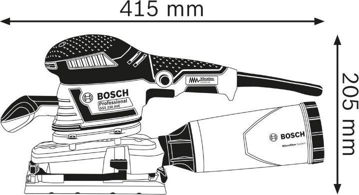 Produktbild Bosch Professional Gss 230 Ave (Schwingschleifer, 300 W)