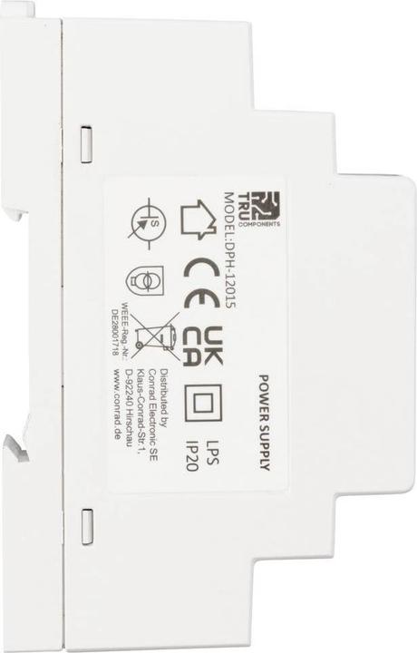 Produktbild Tru Components DPH-12015 Hutschienen-Netzteil (DIN-Rail) 12 V/DC 1.25 A 15 W An