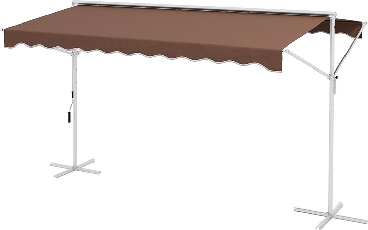 Immagine prodotto Outsunny Tenda da sole a libera installazione con braccio pieghevole a manovella (2.98 m)