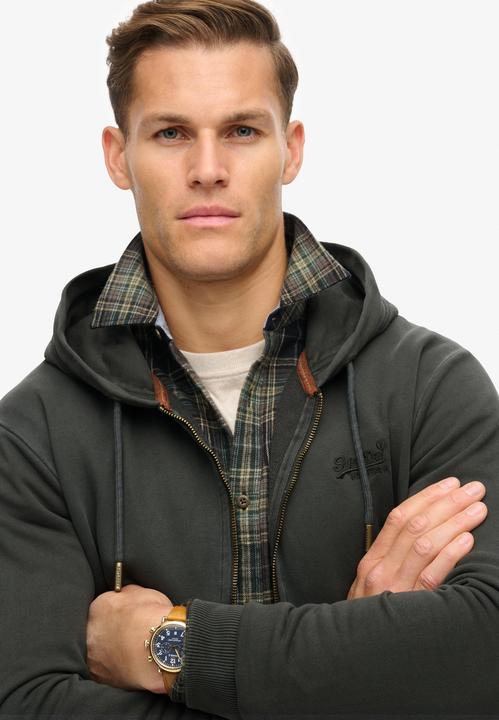 Produktbild Superdry Verwaschene Essential Kapuzenjacke mit Logo (S)