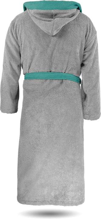 Produktbild Normani Damen Baumwoll-Bademantel mit Frottee, zweifarbig - OEKO-TEX® 100 - 8783 (3XL)