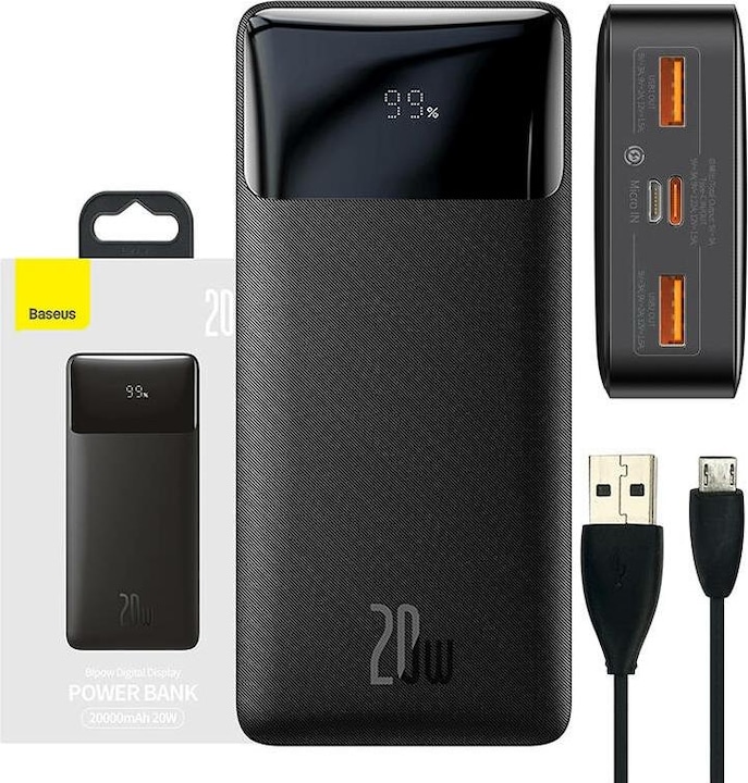 Image du produit Baseus Bipow Series (20000 mAh, 20 W, 74 Wh)