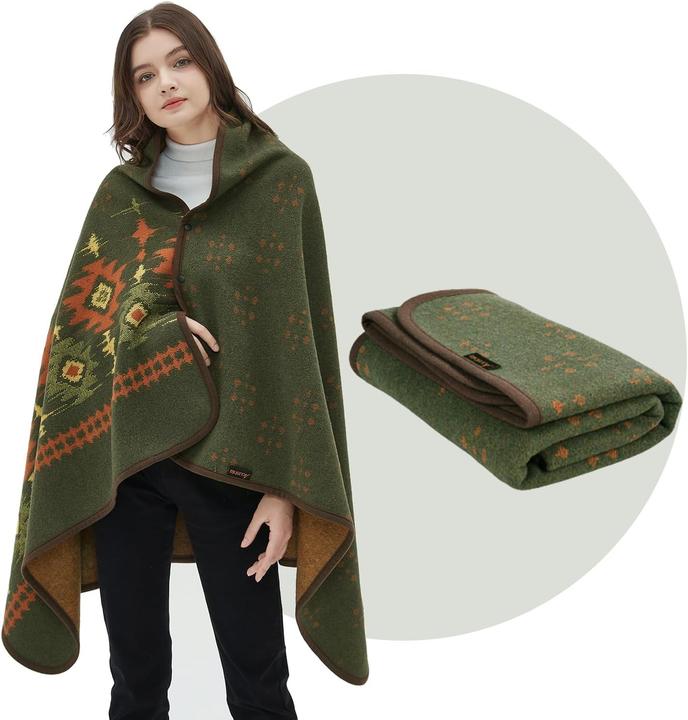 Acushla Tragbare Kuscheldecke aus Merinowolle (160 x 90 cm)