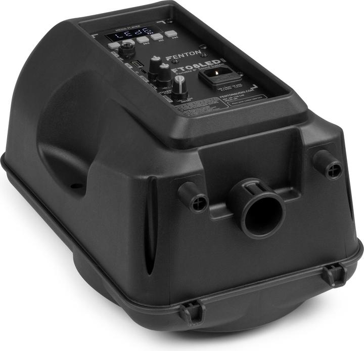 Actual product image Fenton Speaker Bluetooth - FT08LED MK2 karaoke box met LEDâ€™s, accu en microfoon - Voor (Active)