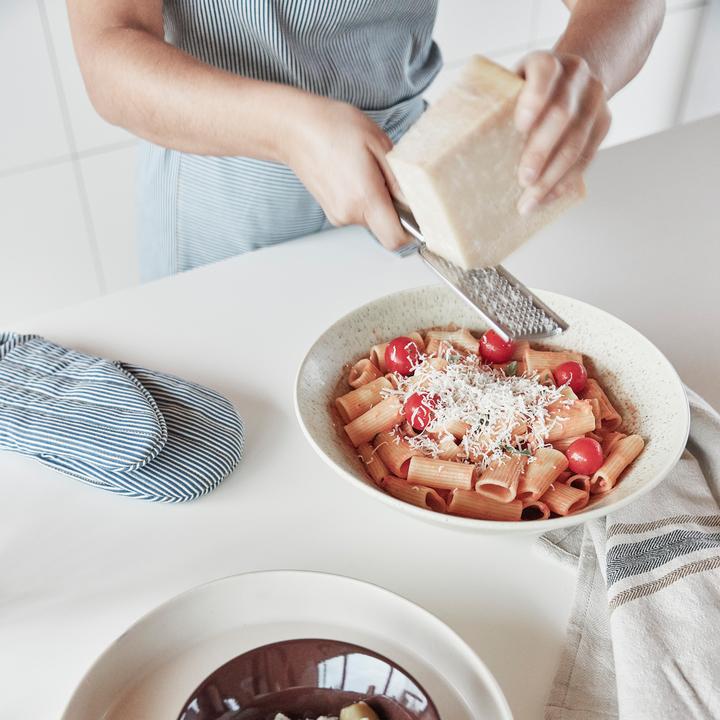 Actual product image OYOY Living Chef's apron striped denim blue