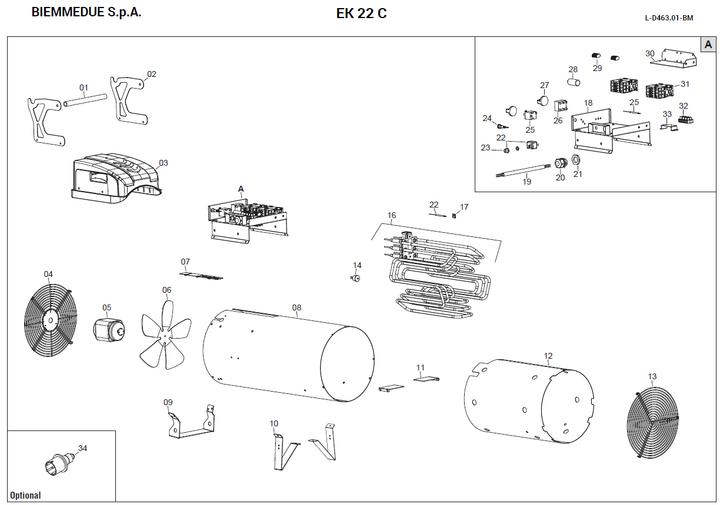 Nutritional values and ingredients BM2 Arcotherm Turbo Elektroheizer Arcotherm Profi-Line EK 22 C