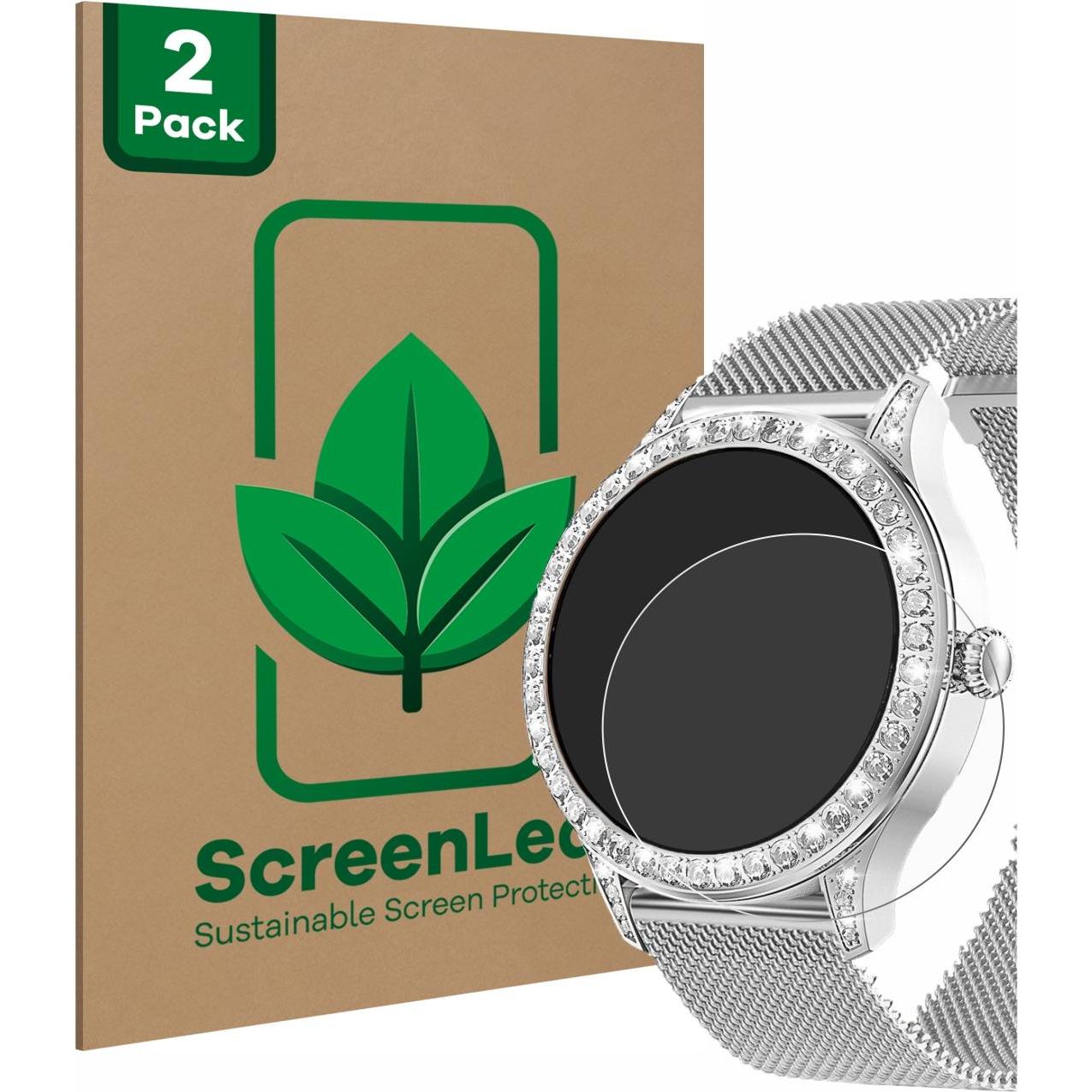 Thumbnail - ScreenLeaf Schutzfolie nachhaltiger Displayschutz Display Schutz Folie Klar Transparent, Smartwatch Schutzfolie, Transpa...