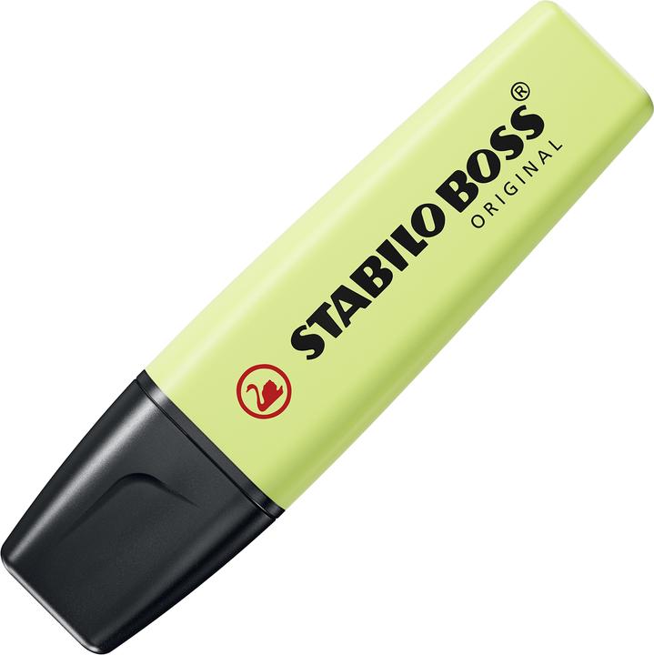 Produktbild STABILO BOSS ORIGINAL Pastel Textmarker (Limette, Kirschblüte, Rosa, Wolkenblau, Korallenrot, 5 mm, 4 x)