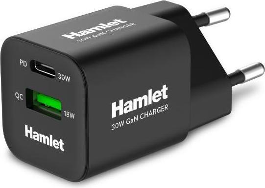 Image du produit Hamlet Alimentation murale Gan 30W (30 W, 2 ports)