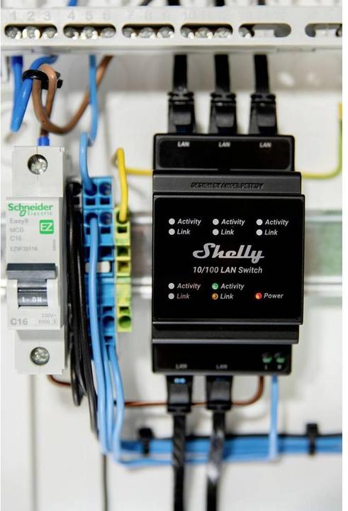 Actual product image Shelly LAN Switch (5 Ports)