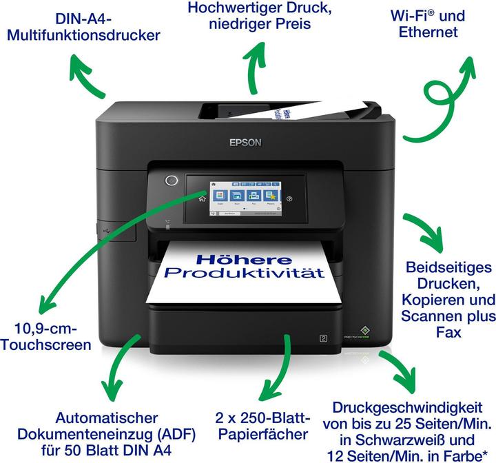 Productafbeelding Epson WorkForce WF-4830DTWF (Inktpatroon, Kleur)