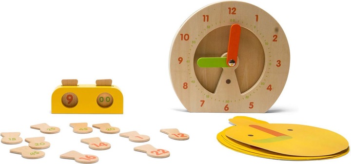 BS Learning Clock Digital Analog (German, French, Italian, English)