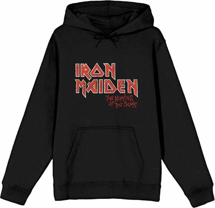 Actual product image Iron Maiden Number Of The Beast Hoodie Logo (L)