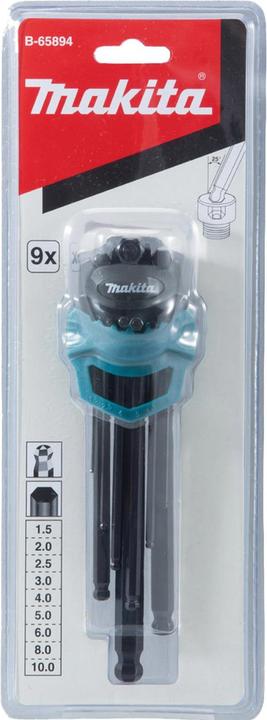 Actual product image Makita Hexagon socket set 9pcs.