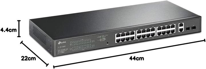 Produktbild TP-Link Switch 28x GE TL-SG1428PE davon 24xPOE+ (26 Ports)