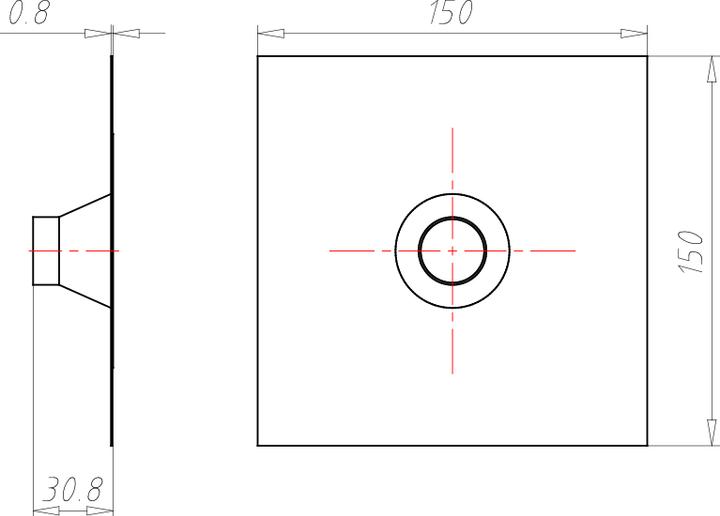 Actual product image Kaiser Pipe collar