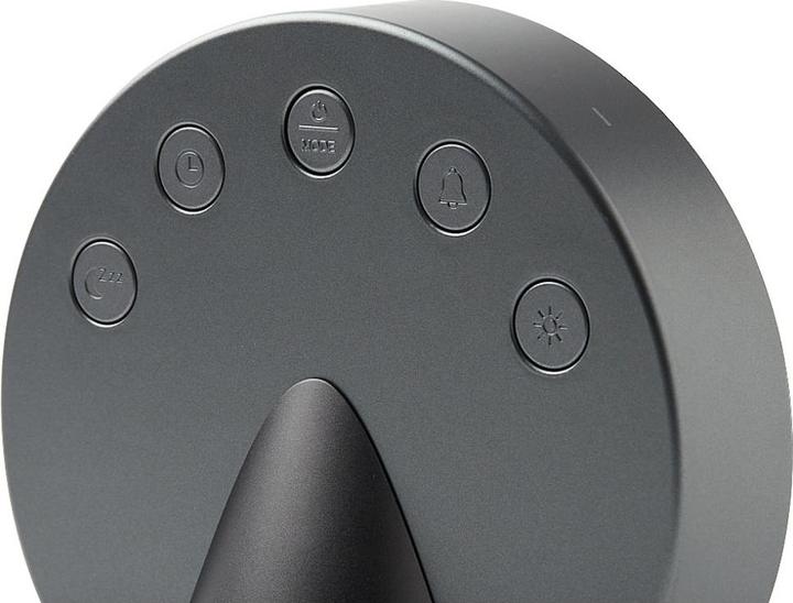 Productafbeelding Lexon Alarm clock Conic Clock platinium grey