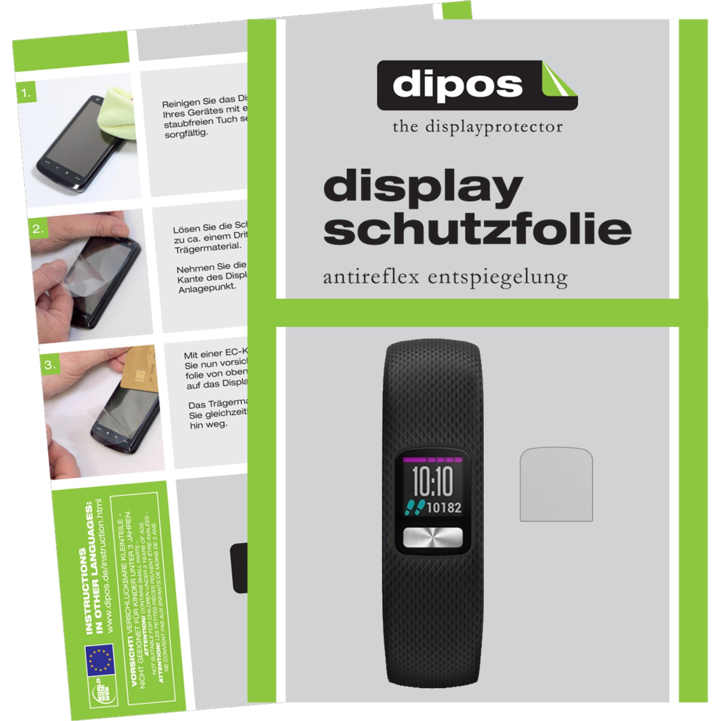 Dipos Displayschutzfolie Antireflex, Smartwatch Schutzfolie, Transparent