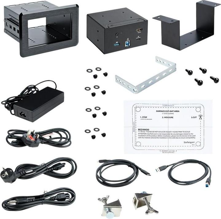 Immagine prodotto StarTech Box di connettività per tavolo da conferenza con docking per laptop - 4K HDMI - USB-C / USB-A PD - (USB-A, USB-C, 1 porzione)