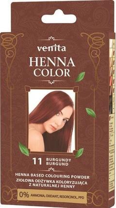 Actual product image Venta Venita Henna Colour Herbal Colouring Conditioner From Natural Henna 11 Burgundy 30G