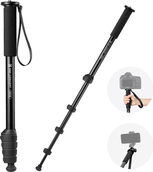 Produktbild K&F Concept MS16 Magnesium Aluminum Alloy Monopod (Metall)