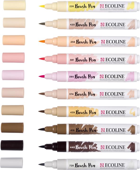 Immagine prodotto Talens Ecoline Brush Pen Set 11509816 ass. Skin 10 Stück (10 x)