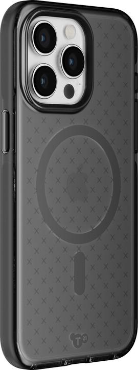 tech21 iPhone 14 Evo Check compatibile con MagSafe - Custodia protettiva antiurto e sottile da 4,9 m FlexShock Protezione Multi-Drop Pulsanti extra