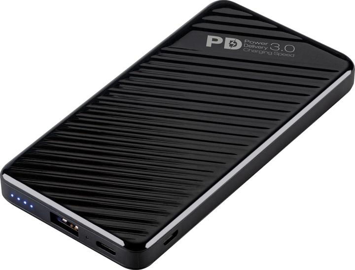 Actual product image Vivanco PBVV10000PDBK Powerbank 10000 mAh Li-Ion USB-C™ Black (10000 mAh, 18 W, 37 Wh)