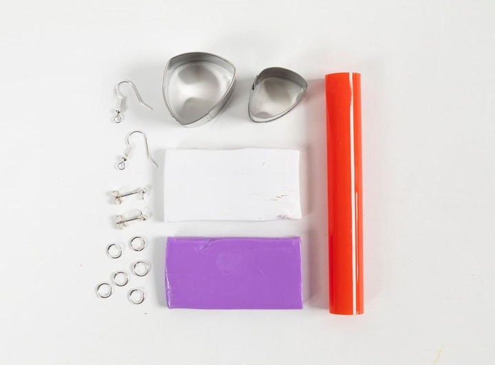 Produktbild Creativ Company Schmuck Bastelset Marmorierte Ohrringe Helllila