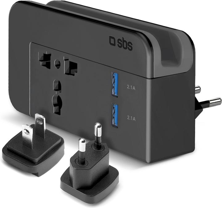 Image du produit SBS Chargeur universel de voyage avec 2x USB à 2.1A