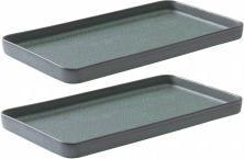 Produktbild RAW Rectangular dish set 34 x 18 cm - 2 pcs - Northern Green (2x)