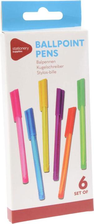 Produktbild Farbige Kugelschreiber, 5 Stk. (Mehrfarbig, 5 x)