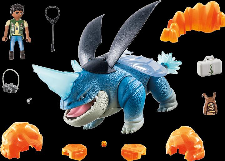 Actual product image Playmobil 71082 Dragons: The Nine Realms - Plowhorn & D'Angelo (71082, Playmobil Dragons)