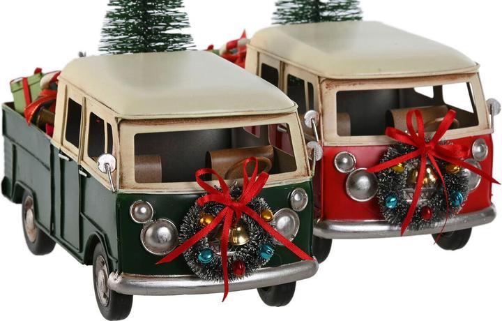 Actual product image Esprit Christmas bauble Home Red Green 26,5 x 12 x 19 cm (2 Units)