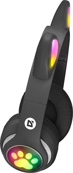 Actual product image Defender słuchawki Bluetooth Freemotion B585 Led czarny/black (63586) (21 h, Wireless)