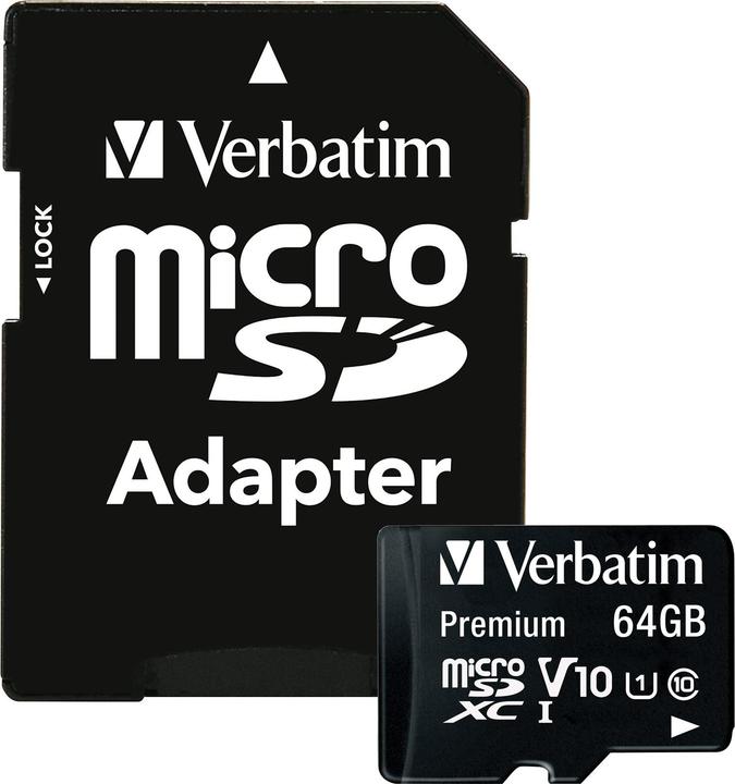 Immagine prodotto Verbatim Scheda Micro SDXC Classe 10 (64 GB, microSDXC, U1, UHS-I)