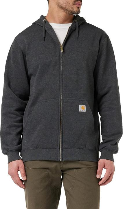 Actual product image Carhartt Zip Hooded Sweatshirt Carbon Heather Size S (S)