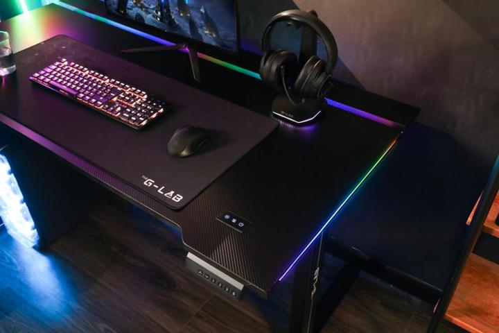 Produktbild The G-Lab K-Desk Platinium RGB/Noir
