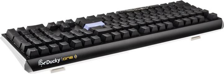 Actual product image Ducky One 3 Classic Black/White Gaming Keyboard, RGB LED - MX-Blue (US) (USA, Cable)