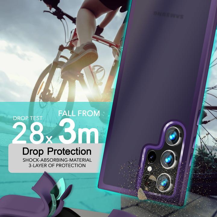 Actual product image Nalia Semi-transparent hybrid cover with protective frame (Samsung Galaxy S24 Ultra)