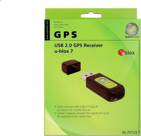Produktbild Navilock NL-701US, u-blox UBX-G7020-KT, DC, 162 dBm tracking, 148 dBm acquisition