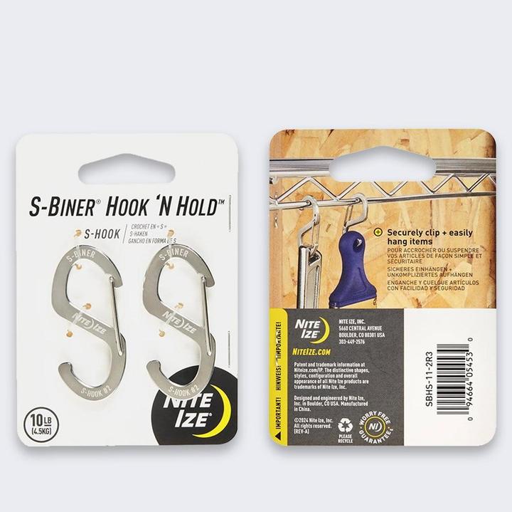 Actual product image Nite Ize Hook 'N Hold' S-Hook