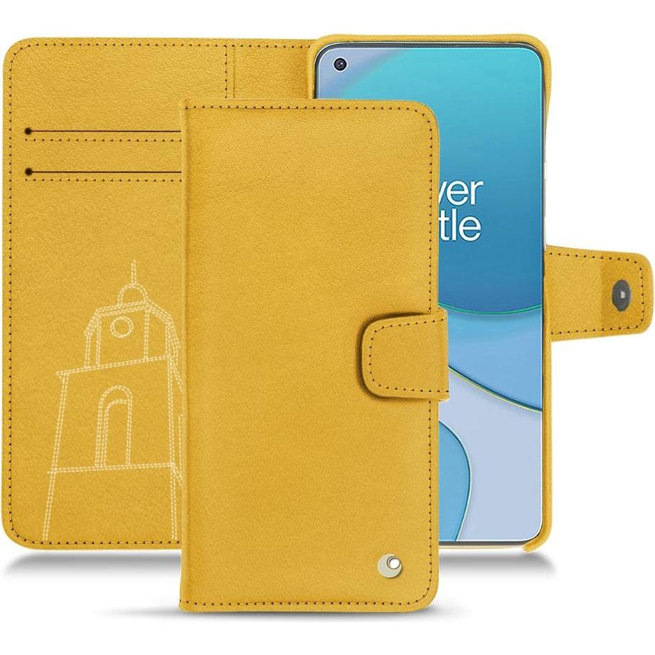 Noreve Lederschutzhülle Wallet (OnePlus 8T), Smartphone Hülle, Orange