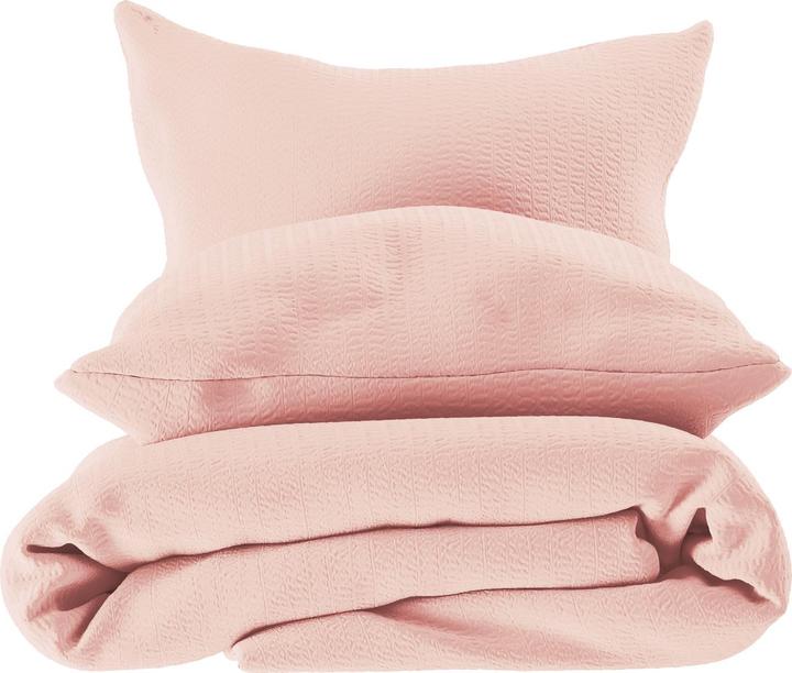 Actual product image Lotus Bettwaren Bed Linen Satin Seersucker uni (Duvet cover, 200 x 210 cm)