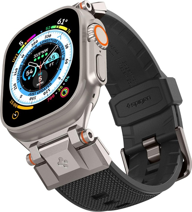 Actual product image Spigen Dura Pro Armor (35 mm, Thermoplastic polyurethane (TPU), Nylon, Watch Series 7 (45mm), Watch Series 7 (44 mm), Watch Series 3 42mm)